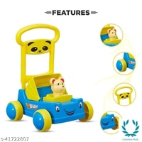 Divi Divine First Step Baby Sit-to-Stand Activity Walker, Baby Push Walker (yellow, 6-18 Months) - 6-18 Months, Yellow, Plastic, Pull Along Toys, Pack Of :1